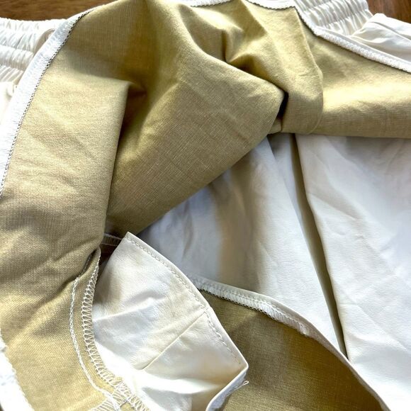 IDEM DITTO tapered Women's White Ruffle Shorts; Size Small NWT! - Picture 6 of 8